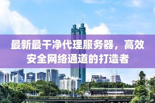 最新最干凈代理服務(wù)器，高效安全網(wǎng)絡(luò)通道的打造者