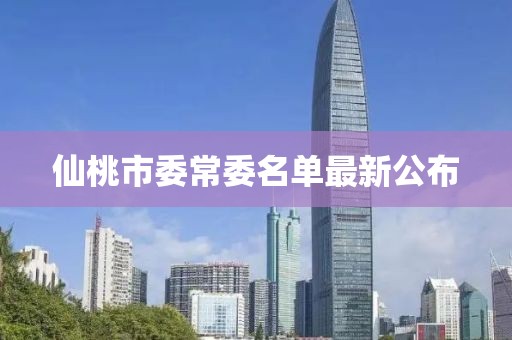 仙桃市委常委名單最新公布