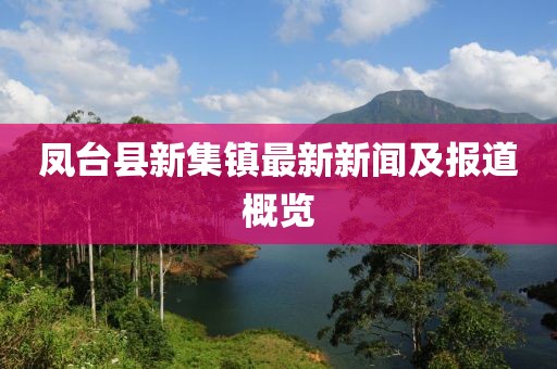 鳳臺縣新集鎮(zhèn)最新新聞及報道概覽