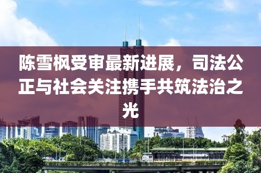 陳雪楓受審最新進展，司法公正與社會關(guān)注攜手共筑法治之光