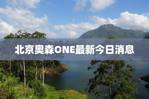 北京奧森ONE最新今日消息