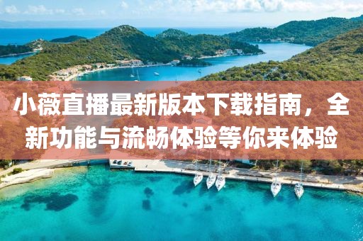 小薇直播最新版本下載指南，全新功能與流暢體驗等你來體驗