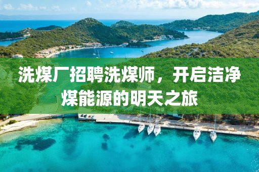 洗煤廠招聘洗煤師，開啟潔凈煤能源的明天之旅