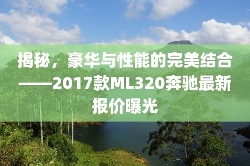 揭秘，豪華與性能的完美結(jié)合——2017款ML320奔馳最新報(bào)價(jià)曝光