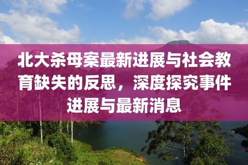 北大殺母案最新進(jìn)展與社會教育缺失的反思，深度探究事件進(jìn)展與最新消息