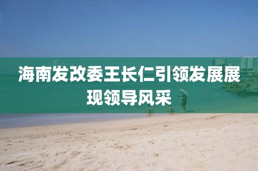 海南發(fā)改委王長仁引領發(fā)展展現(xiàn)領導風采