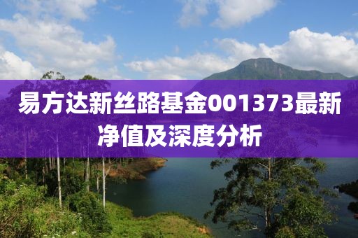 易方達(dá)新絲路基金001373最新凈值及深度分析